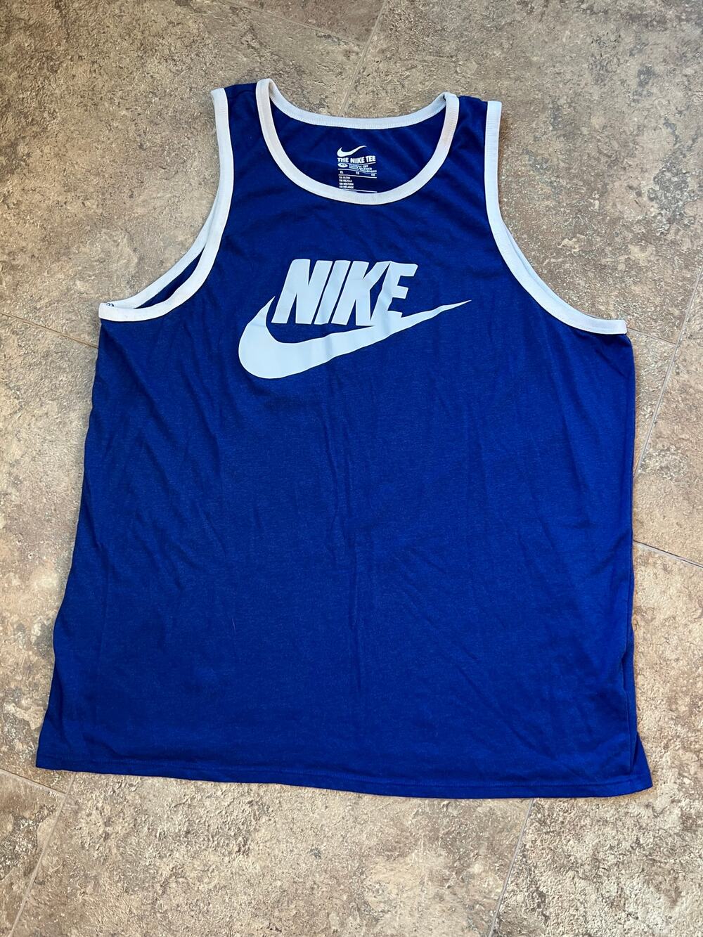 Nike Tee, Blue Tank, Men's size XL